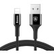 Кабель USB Baseus Shining Lightning 2A 1m чорний