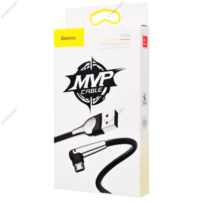 Кабель USB Baseus microUSB Sharp-Bird mobile game 2.4A 1m чорний