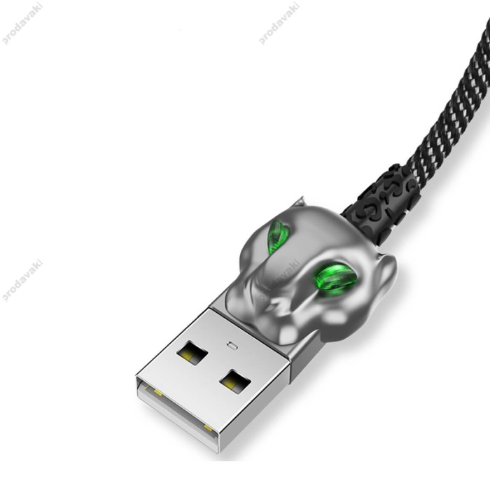 Кабель WiWU USB для Lightning Leopard Charging Sync Cable (Black)