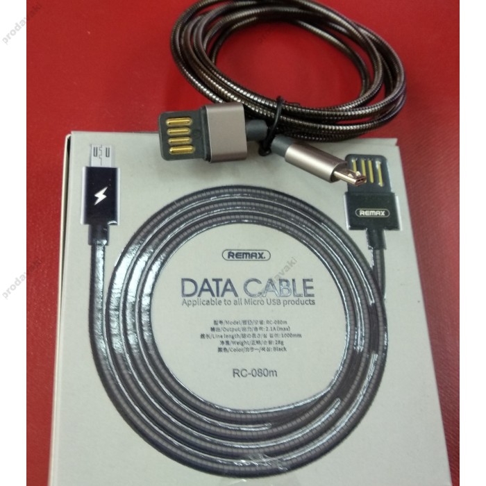 Кабель Remax RC-080i Silver Serpent micro USB