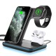 Бездротова зарядка стенд Smart 3 in 1 Z7 Fast 15W (phone+apple watch+airpods)