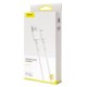 Кабель Baseus Mini White Cable USB For iP 2.4A 1m White (CALSW-02, CATSW-02, CAMSW-02)