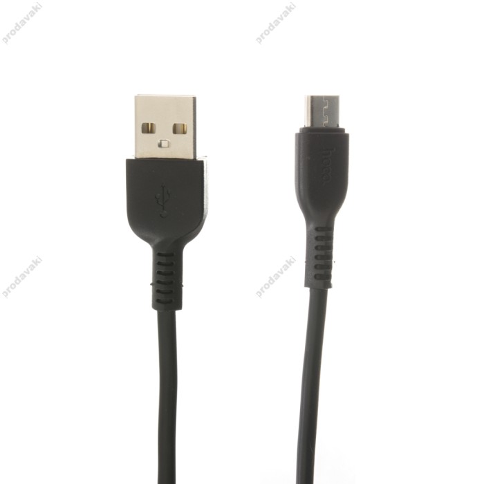 Кабель USB Hoco X13 microUSB 3m чорний