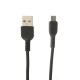 Кабель USB Hoco X13 microUSB 3m чорний