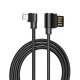 Кабель USB Hoco U37 Long Roam microUSB 2.4A 1.2m чорний