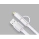 Кабель Remax Aurora Combo Lightning/micro 1м чорний