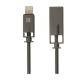 Кабель для iPhone 5/6/7 Remax Royalti RC-056i чорний