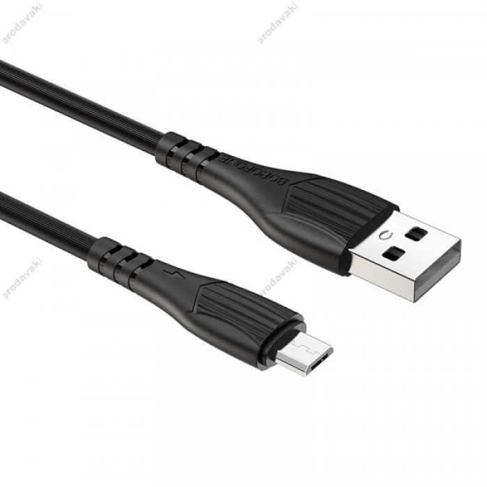 Кабель BOROFONE BX37 Wieldy для Micro 2.4A/1m black