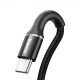 Кабель Baseus Halo USB to Type-C 3A 1m Black CATGH-B01