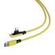 Кабель USB Baseus Colorful Elbow Type-C to lightning 18W 1.2m dreen жовтий