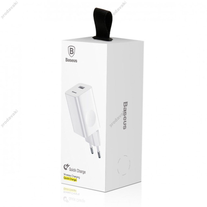 Мережевий зарядний пристрій Baseus Quick Charge White CCALL-BX02