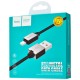 Кабель USB Hoco U49 Refined Steel lightning 2.4A (1.2 m) чорний