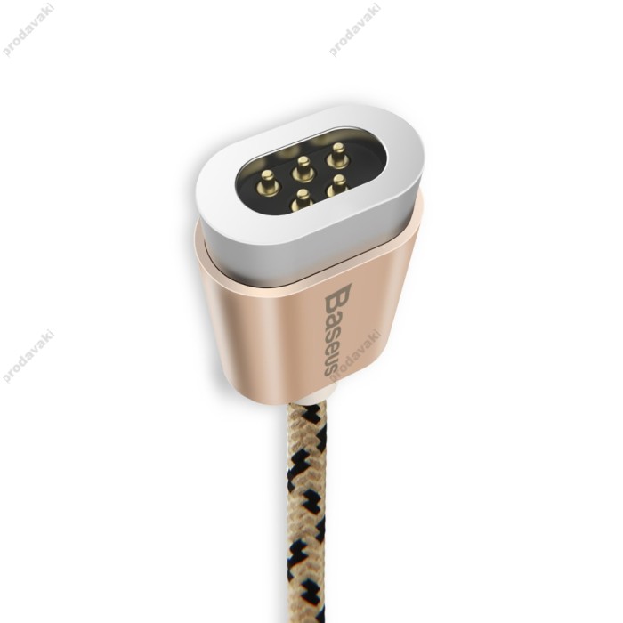 Магнітний кабель Baseus Insnap magnetic cable For Lightning 1M Rose Gold золотистий