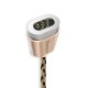 Магнітний кабель Baseus Insnap magnetic cable For Lightning 1M Rose Gold золотистий