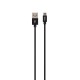 Кабель USB Hoco X35 microUSB Premium Charging 2.4A 0.25m чорний