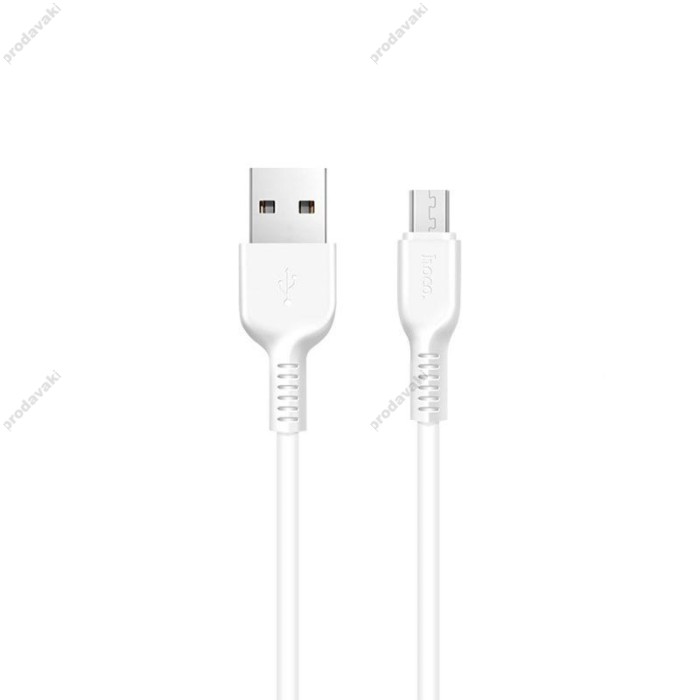 Кабель USB Hoco X20 microUSB 1m білий