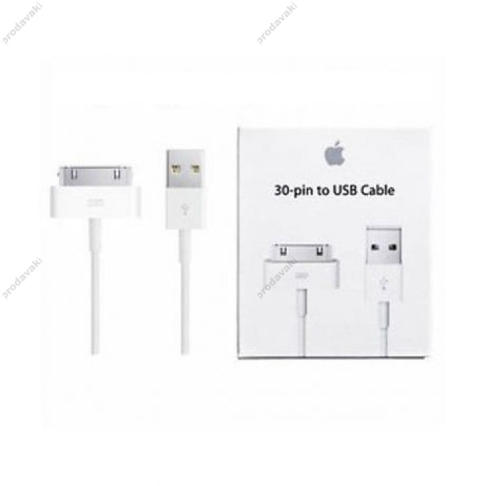 Кабель USB Apple 30-pin білий (MA591G/C) paper box