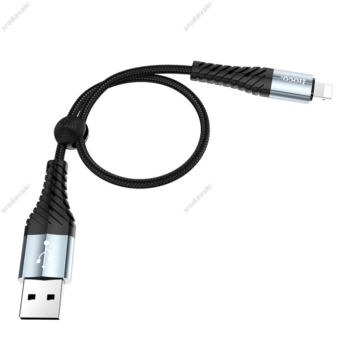 Кабель USB на Lightning X38 Cool для заряджання та передачі даних 0.25м