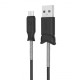 Кабель HOCO X24 Pisces Charging Data Micro 1m Black