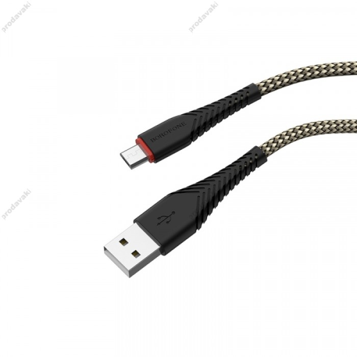 Кабель BOROFONE BX25 Powerful для Micro 2.4A/1m black