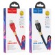 Кабель HOCO U92 Gold collar для Lightning 2,4A/1,2m. Red