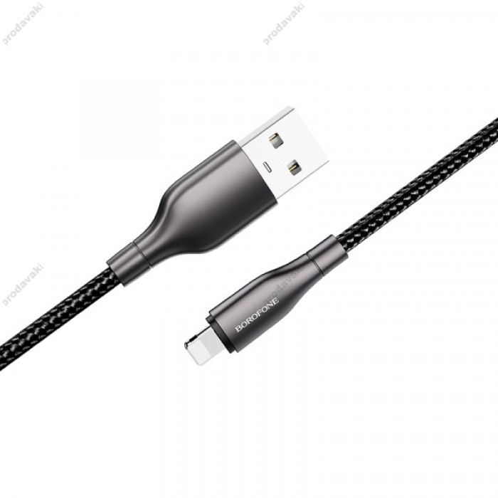 Кабель BOROFONE BX45 Fast selling charging для Lightning 2.4A/1m black