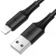 Кабель BOROFONE BX47 Coolway Lightning 2.4A/1m black