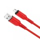 Кабель HOCO X59 Victory charging data для Lightning 2,4A/1m. Red