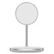 Бездротова зарядка MagSafe Baseus Swan Magnetic Desktop Bracket Wireless Charger 15W Біла (WXSW-02)