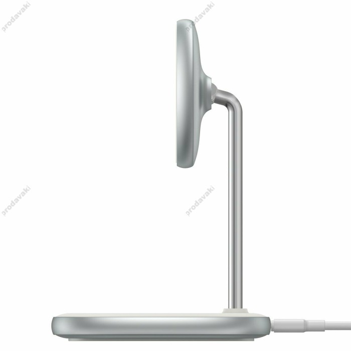Бездротова зарядка MagSafe Baseus Swan Magnetic Desktop Bracket Wireless Charger 15W Біла (WXSW-02)