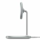 Бездротова зарядка MagSafe Baseus Swan Magnetic Desktop Bracket Wireless Charger 15W Біла (WXSW-02)
