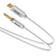 Кабель Baseus Yiven Type-C male Audio Cable M01 Black, White (CAM01-01, CAM01-02)