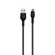 Кабель USB XO NB55 microUSB (1.0m) чорний