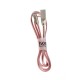 Кабель USB Hoco U9 Zinc Alloy Lightning (1.2 m) рожевий