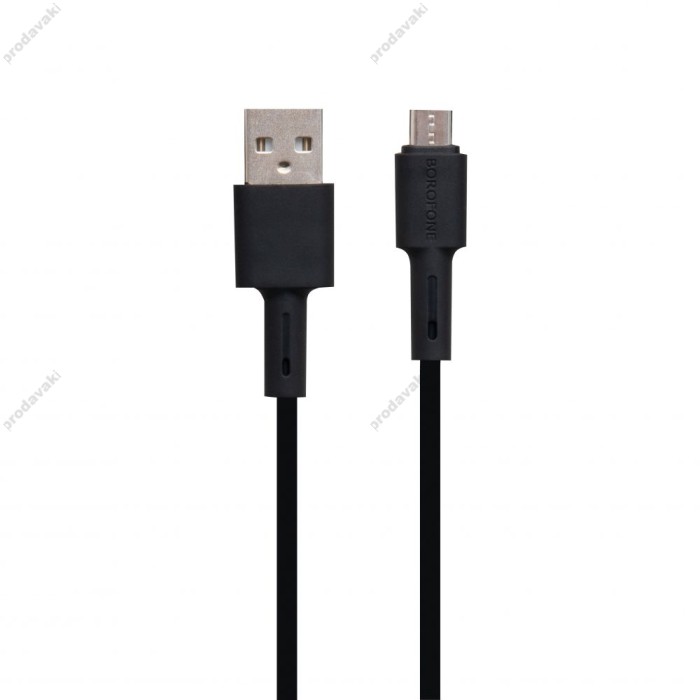 Кабель USB Borofone BX31 microUSB 5A 1m чорний
