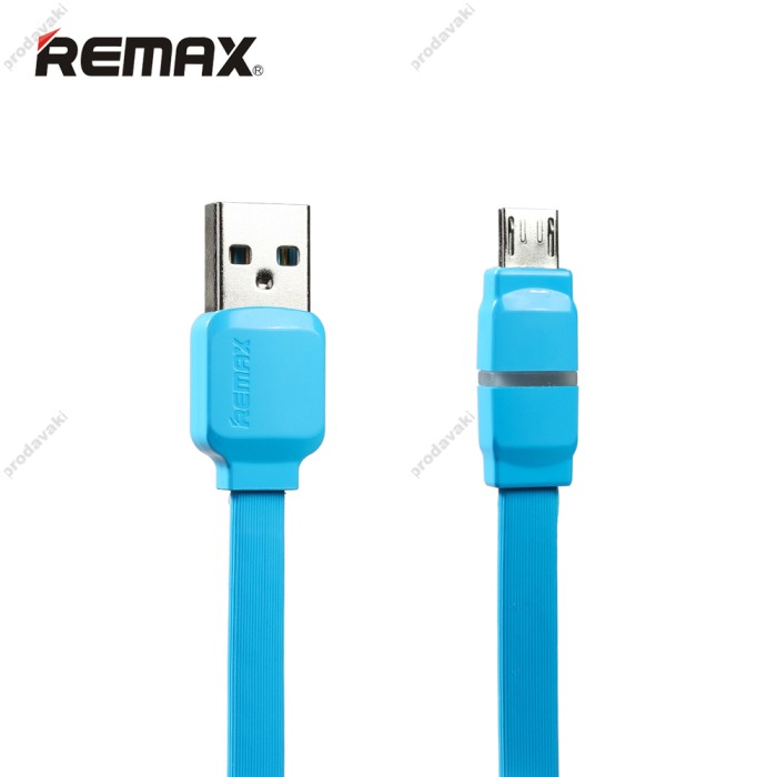 Кабель USB Remax RC-029 Breathe microUSB 1m блакитний