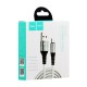 Кабель USB Hoco U46 Tricyclic microUSB 2A 1m сталевий