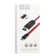 Кабель USB Hoco U29 LED Displayed Lightning Cable червоний