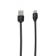 Кабель USB Hoco U23 Resilient Collectable microUSB чорний
