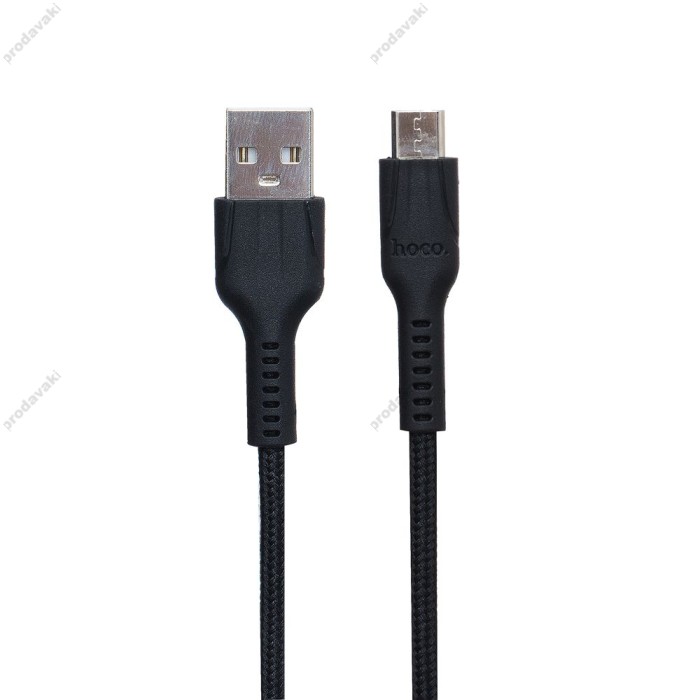 Кабель USB Hoco U31 Benay microUSB 1.2m чорний
