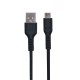 Кабель USB Hoco U31 Benay microUSB 1.2m чорний