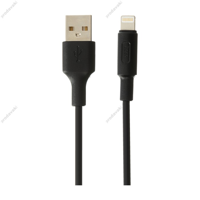 Кабель USB Hoco X25 Soarer Lightning 1m чорний