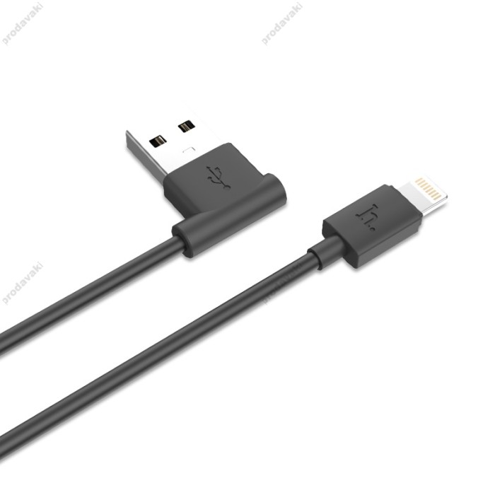 Кабель HOCO UPL11 L-Shape Lightning 1,2m black