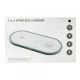 Зарядний пристрій 3 IN1 WIRERLESS CHARGER 15W Black-gray