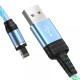 Кабель HOCO U90 Ingenious Streamer Lightning 2A/1m. Blue