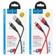 Кабель HOCO U93 Shadow для Micro 2,4A/LED/1,2m. Red