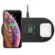 Бездротовий зарядний пристрій Baseus Smart 3in1 iPhone+iWatch+AirPods (18W) чорний