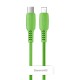 Кабель USB Baseus Colorful Type-C to lightning 18W 1.2m dreen зелений