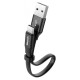 Кабель USB Baseus Lightning Nimble 2.0A 0.23m чорний