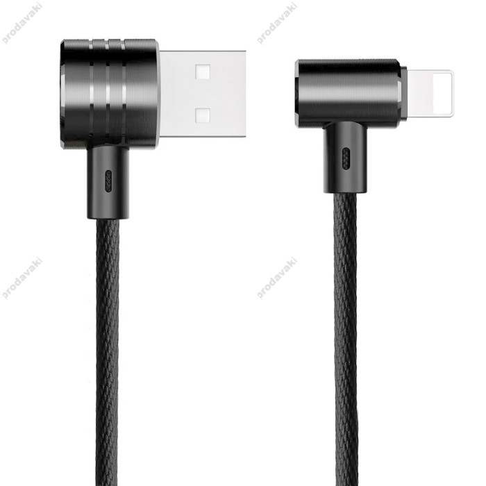 Кабель USB Baseus T-Type Lightning CALTX-A01 чорний